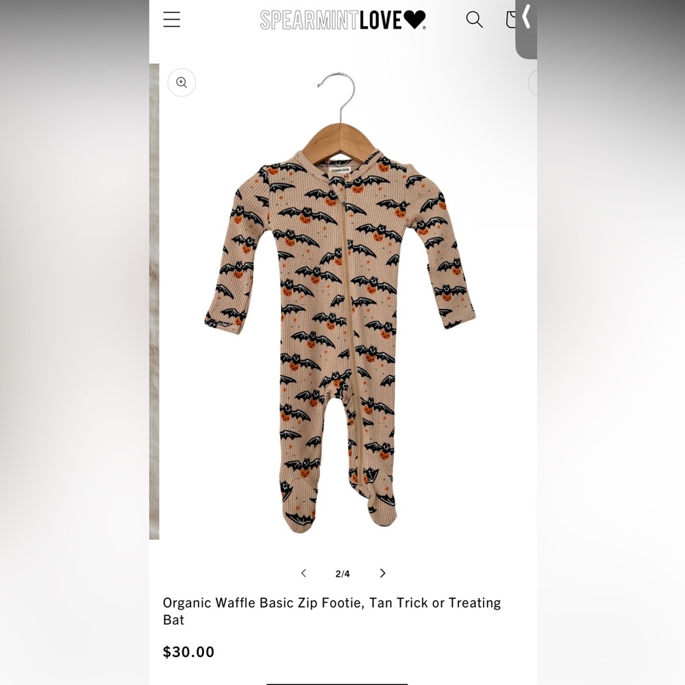 Spearmint Love Halloween Onesie
